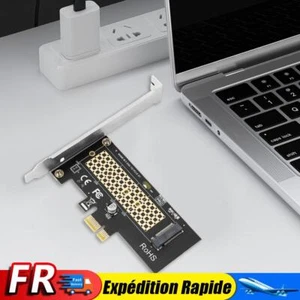 Carte adaptateur M.2 NVME SSD vers PCIe 3.0 X1, carte d'extension 8Gbps M Key SS - Photo 1/10