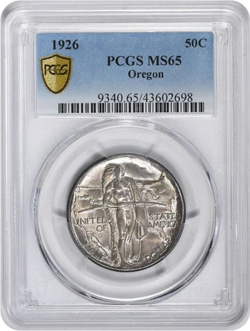 Oregon Commemorative Silver Half Dollar 1926 MS65 PCGS Cover