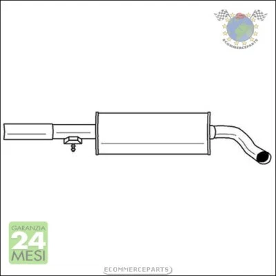 Silenziatore Marmitta Centrale Sigam per AUDI A3 SEAT TOLEDO II SKODA OCTAVIA V - Immagine 1 di 3