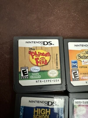 Lot Of 8 Nintendo DS Games (cartridges Only) Barbie, Phineas And Ferb HS Musical - Image 1 of 4