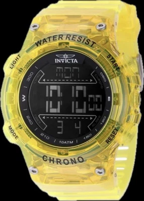 Reloj Digital Invicta Racing Burnout 52mm, Transparente, Amarillo Invicta #49044 Foto 1 de 4