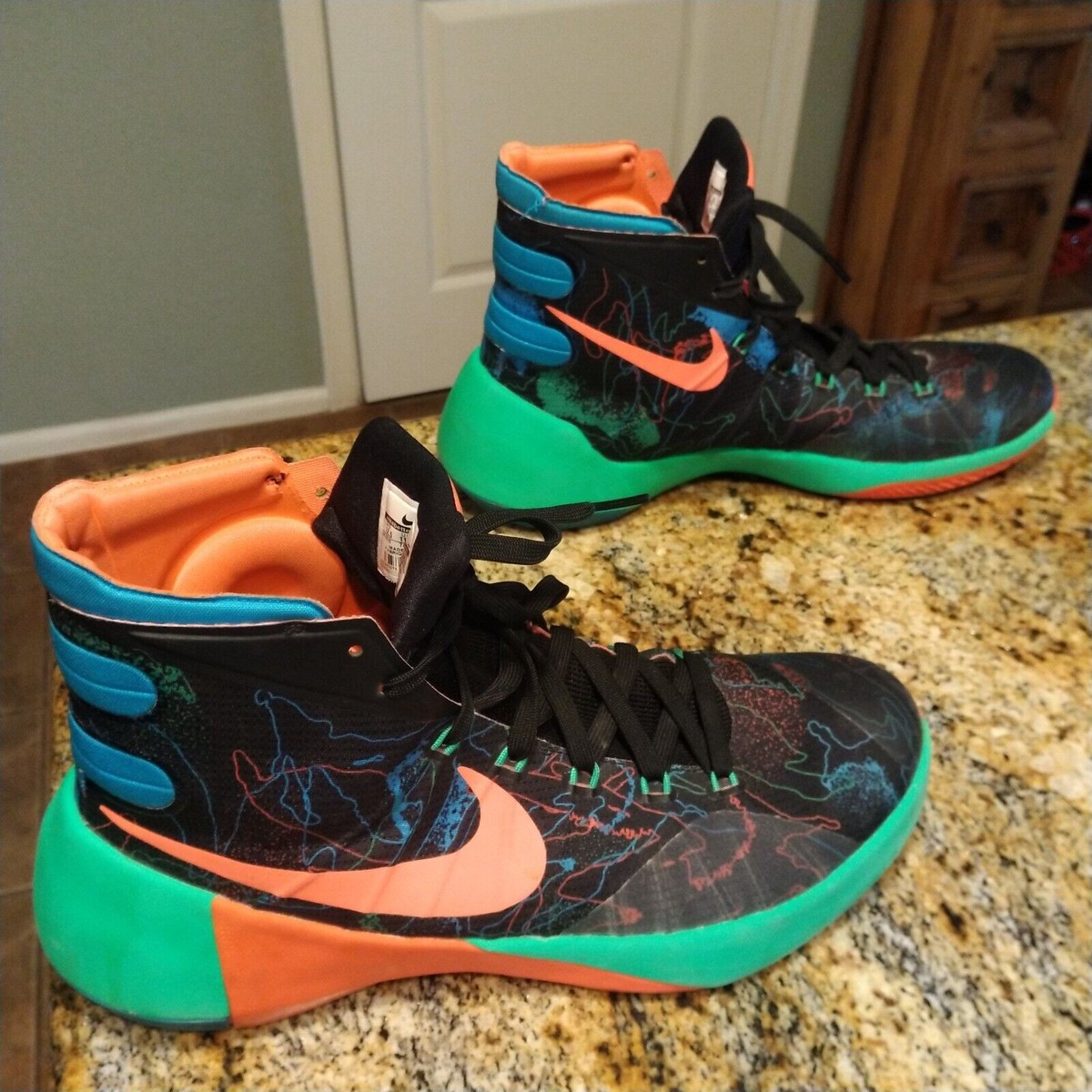 Nike Hyperdunk 2015 Premium Black Blue Lagoon for Sale