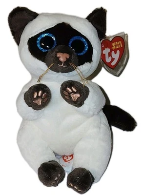 Ty Beanie Baby Boos Bellies MISO the Siamese Cat 6" NEW MWMTs Plush Stuffed Toy - Image 1 of 4