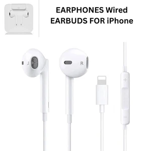 Wired Earphones Headphones For Apple iPhone 7 8 9 13 14 Pro Max 12 11 X - Picture 1 of 8