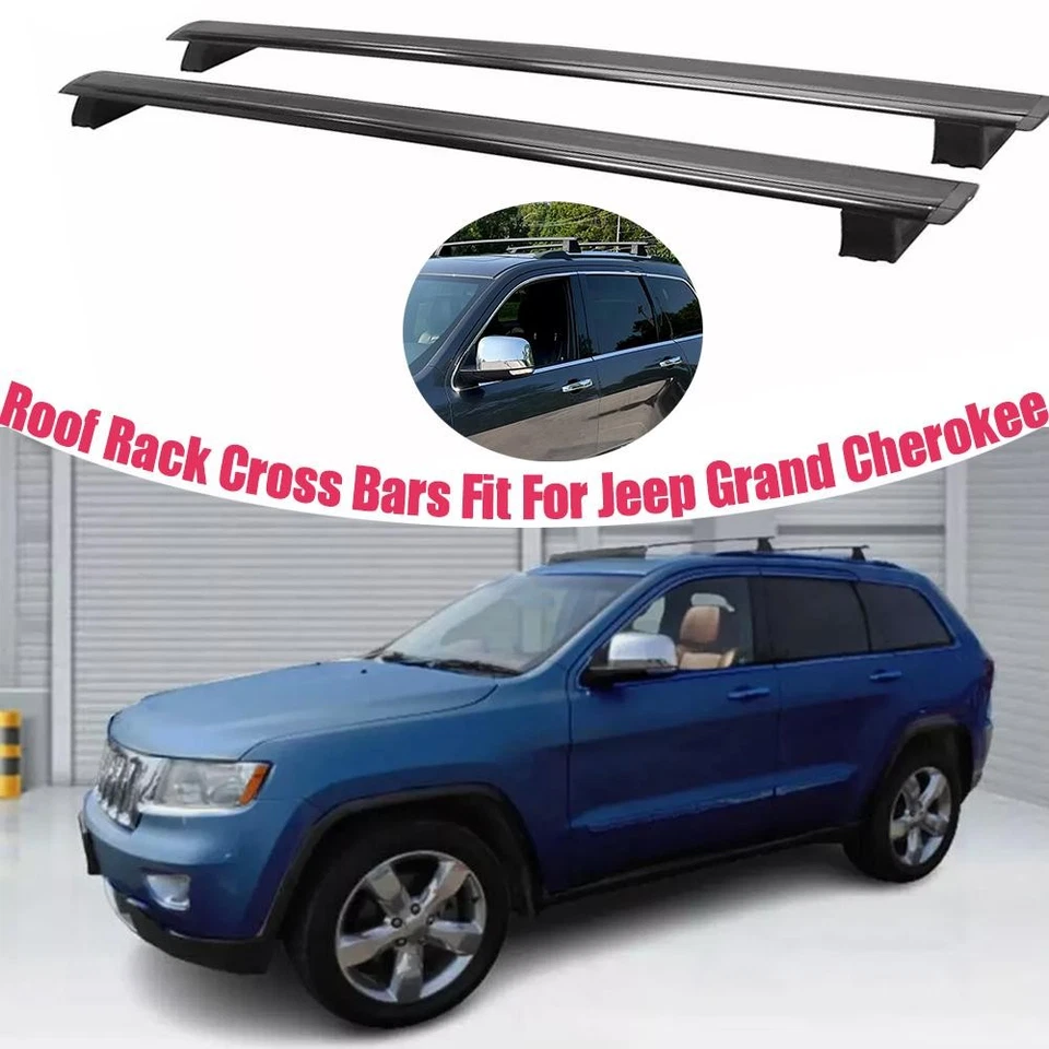 Barra de techo de aluminio para Jeep Grand Cherokee 2011-2021 de 2 piezas Foto 1 de 1