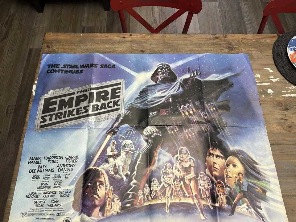 1980 Star Wars El Imperio Contraataca Póster Original 30x40 Foto 1 de 4