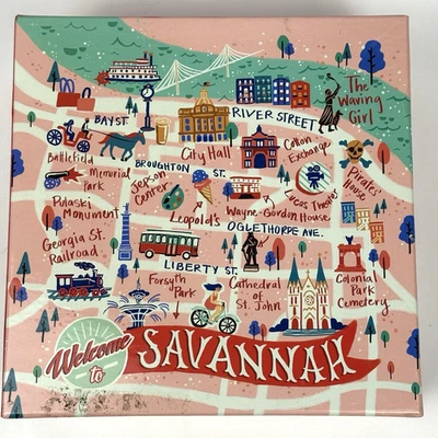 Welcome to Savannah Georgia City Map 500 Piece Jigsaw Puzzle - Image 1 of 4