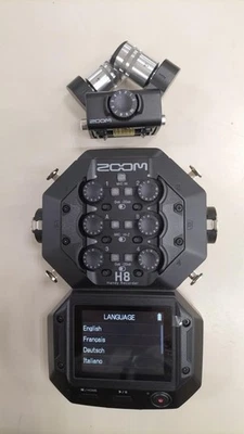 Zoom H8 Handy Audio Recorder 8-Input 12-Track Digital Recorder Portable Black - Bild 1 von 4