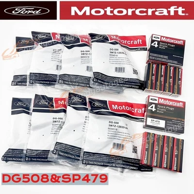 8Set OEM Motorcraft Ignition Coil DG508 &Spark Plug SP479 For Ford F150 4.6 5.4L - Image 1 of 4