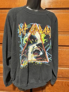 Vintage 87 Def Leppard Hysteria Tour 1987 Sweatshirt Bludgeon Riffola LTD XL - Bild 1 von 12