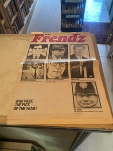 Frendz, Jan 18 No. 19 1972 Good Underground Press Hippy Alternative Pigs PB - Imagen 1 de 1