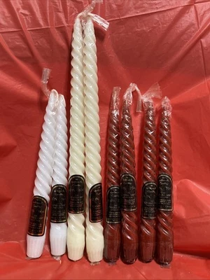 Velas giratorias vintage Hallmark Candle Grip 12” y 8” varios colores - sin usar Foto 1 de 4