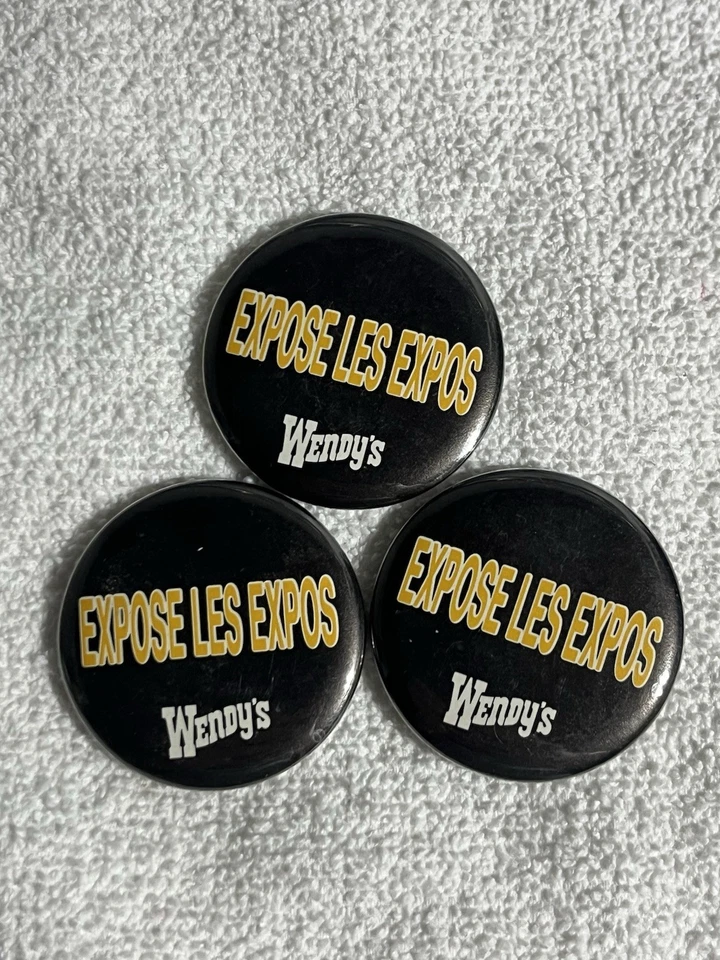 Pittsburgh Pirates Vintage Pins” Expose Les Expos” 1990s Set Of 3 - Image 1 of 1