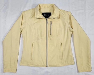 Vtg Kaelin Women’s Jacket Size S Lightweight Zip Front Zip Pockets Butter Yellow - Image 1 of 4