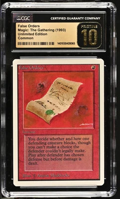 FALSE ORDERS Unlimited CGC 10 Pristine Vintage MTG [Nostalgium] - Image 1 of 2