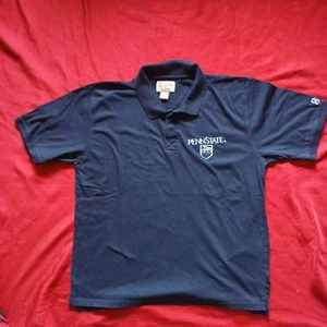 Izod Collegiate Penn State Navy Blue Polo Mens Large Vintage - Picture 1 of 4