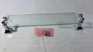 MOEN DN8390CH Retreat Bathroom Wall-Mount Clear Glass Shelf in Chrome - Picture 1 of 2