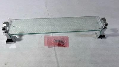 MOEN DN8390CH Retreat 浴室壁挂式透明玻璃架镀铬 — 第 1/2 张图片