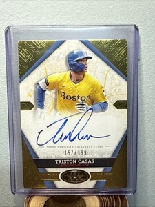 Triston Casas 2025 Topps Tier One City Connect Red Sox B Auto /199 Gold - Bild 1 von 2