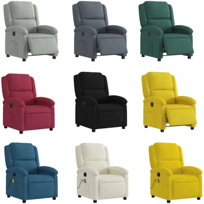 Massagesessel Fernsehsessel Relaxsessel Balkonsessel Elektrisch/Manuelles Samt - Bild 1 von 4