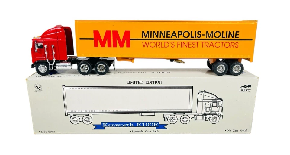 #30006 Lliberty Minneapolis Moline Tractors Kenworth Semi Truck - 1/64 Die Cast - Image 1 of 4