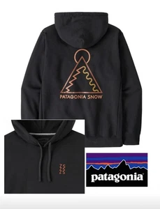 Patagonia Men's Dawn Tracks Uprisal Hoody Sweatshirt Black Sz XS 39701 NWT - Picture 1 of 3