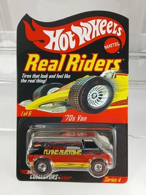 Furgoneta Hot Wheels Flying Customs años 70 con REAL RIDERS #09514/11000 con protector  Foto 1 de 4