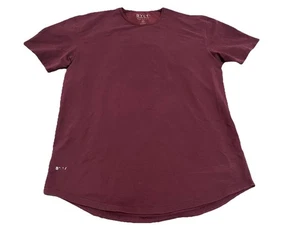 Camisa Bylt Hombres XL Corte Caída S/S Lux Granate Premium Gimnasio Rendimiento Elastizado Deporte - Imagen 1 de 6