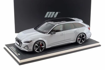 1:12 Motorhelix Audi RS6 Avant C8 Nardo grey 2021 with display - Limited 30 pcs. - Bild 1 von 4