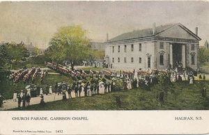 Halifax NS Canada * Garrison Chapel Church Parade  1906 *  - Picture 1 of 2