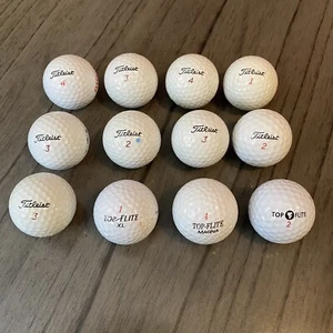 Lot of 12 Titleist & Top Flite Golf Balls NXT Tour - Picture 1 of 2