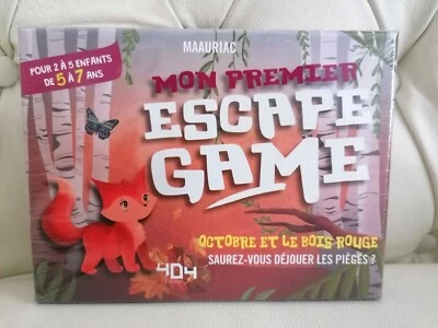 Jeu de société neuf MON PREMIER ESCAPE GAME - OCTOBRE ET LE BOIS ROUGE - 2022 - Photo 1/2