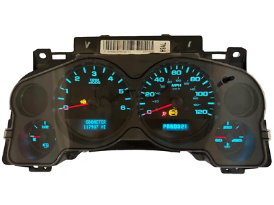 Cuadro de instrumentos velocímetro Silverado/Sierra 1500 2007-2010 117.907 millas Foto 1 de 4