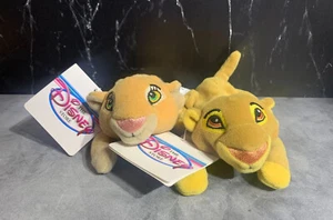 Disney Store Mini Sitzsack Simba und Nala Plüschtier König der Löwen - 2er Set - Bild 1 von 5