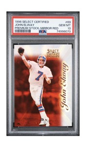 1996 Select Certified John Eleay Premium Stock Mirror Red /20 PSA 10 POP 2