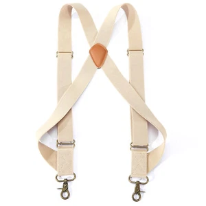 Hosenträger 3,5 cm mit 2 Haken Beige - Bild 1 von 7
