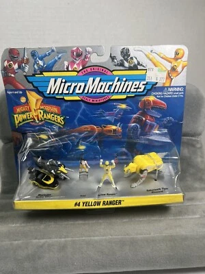 Micro Machines Mighty Morphin Power Rangers Set #4 Yellow Ranger Galoob 1994 NUEVO Foto 1 de 4