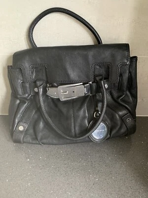 Karen Millen Black Leather Handbag  - Image 1 of 4
