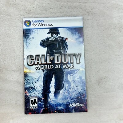 Call of Duty: World at War (Windows PC, 2008) Manual Booklet only - No Game/Disk - Image 1 of 3