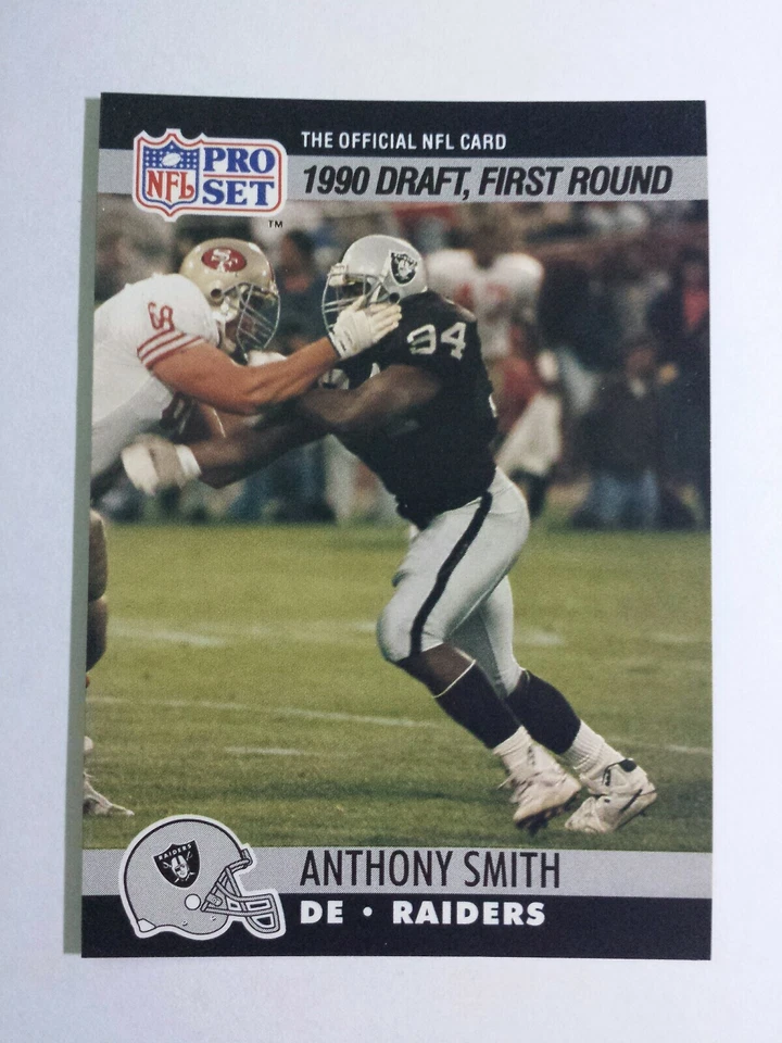 ANTHONY SMITH 1990 PRO SET FOOTBALL CARD # 679 C7450 - Image 1 of 1