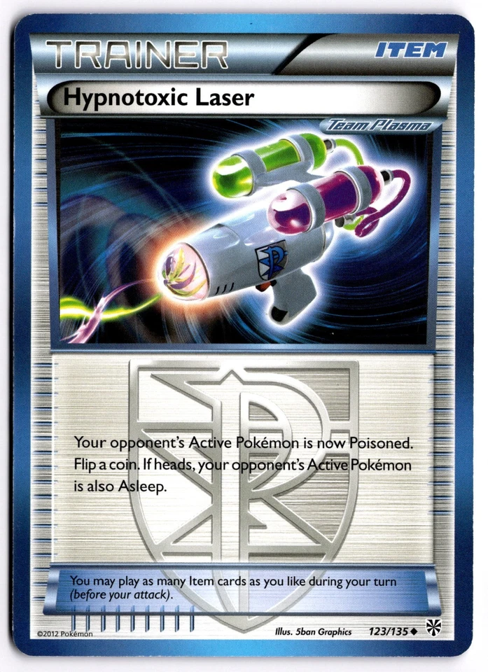 Pokemon TCG Hypnotoxic Laser (Team Plasma) 123/135 Plasma Storm Regular - Image 1 of 1