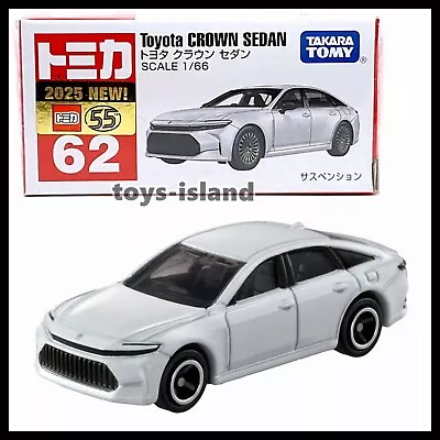 TOMICA 62 TOYOTA CROWN SEDAN 1/66 TOMY 2025 MARCH NEW MODEL DIECASR CAR White - Image 1 of 4