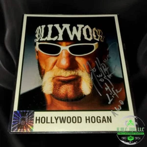 *WCW HOLLYWOOD HULK HOGAN NWO 4 LIFE SIGNIERT 8 X 10 PROMO-FOTO MIT HOGAN OFFIZIELL H - Bild 1 von 1