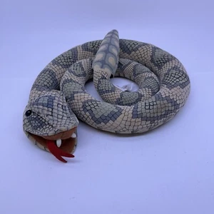 Folkmantis Folktails Rattlesnake Plush finger puppet Toy working rattle vintage - Picture 1 of 13