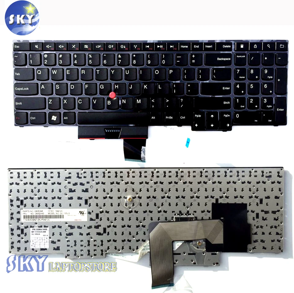 New lenovo Thinkpad Edge E530 E530C E535 Keyboard US 04Y0301 04W2443 US Seller - Image 1 of 4