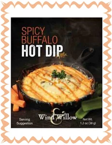 Paquete de 1 mezcla picante Buffalo Hot Dip WIND AND WILLOW ~ 14 porciones ~ ¡Fácil de hacer! - Imagen 1 de 2