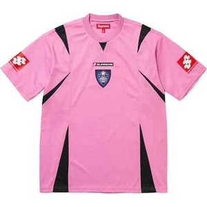 Supreme Crest Soccer Jersey Black Pink Green Maroon FW24 - Picture 1 of 13