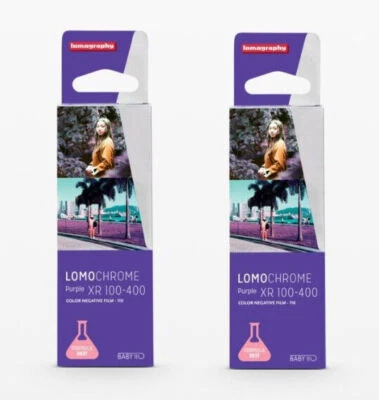 2 x Lomography LomoChrome PURPLE XR 100-400 ISO 110 Color Baby Film - image 1 of 4