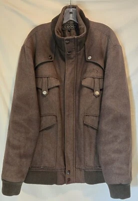 Chaqueta de Lana COOGI Para Hombres XL Cremallera Completa y Cierre a Presión Ejército Militar Tareas Abrigo  Foto 1 de 4
