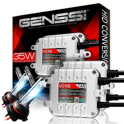 9006 HID Kit 6000K White Conversion Headlight Xenon Canbus Bulb 35W Ballast 12V - Image 1 of 4